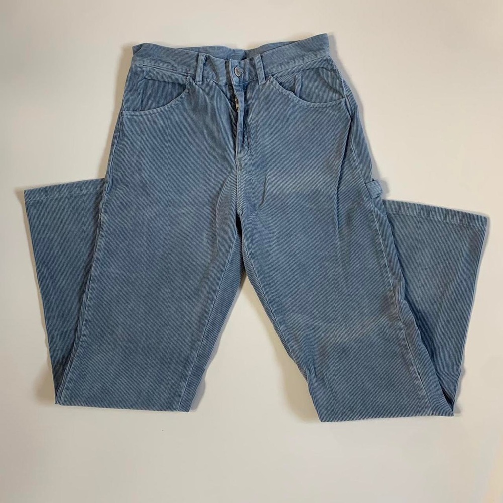 Brandy Melville Slate Blue Corduroy Cargo Pants